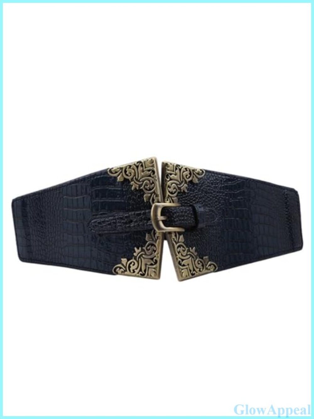 Faux Leather Corset Cinch Belt Gothic Renaissance Buckle
